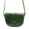 Gregorio 119 zelená dámska kožená kabelka 23 x 16 x 8 cm
