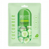 Textílna pleťová maska Zelená uhorka Jigott Cucumber Real Ampoule Mask 27 ml