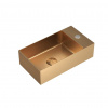 Swiss aqua technologies Závěsné umyvadlo v barvě rosegold SAT Aurum 40x22 cm bez přepadu SATAUR4022BRG