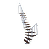 Minka STAIRS Lomené modulové schodisko Joker Turn orech/biela, 304,2 cm