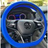 Silikónový poťah na volant GARO tmavo modry (obal na volant)
