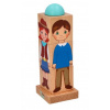 Adam Toys Drevená rotačná hádanka Deti sveta