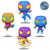 FUNKO POP! 4 Pack Spider Man Miles Morales (Marvel) Special Edition (Blacklight) 4 pack