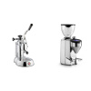 La Pavoni Stradivari Lusso + Rocket Espresso FAUSTO 2.1, chrome