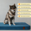 Ortopedický pelech s pamäťovou penou ORTHOPEDIC CORD modrý M