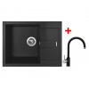 Granitový drez Sinks AMANDA 650 Metalblack + batéria VITALIA GR
