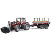 Bruder Farmer – Massey Ferguson traktor s vlekom 4001702020460