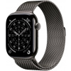 Apple Watch Series 11, 46mm, Cellular, šedé titánové púzdro so šedou milánskou slučkou M/L MFD44WF/A