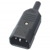 PremiumCord konektor IEC 320 C14 10A čierny