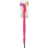 Flamingo Cat Dangler Terry - mačka rybársky prút, s mopovou páskou a pierkami - Fuchsia