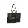 Guess dámska čierna kabelka HWQG9673290-BLA T/U