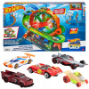 HOT WHEELS SÚPRAVA DRÁHA PRE AUTÁ ŠMYKĽAVKA DIABOLSKÝ MLYN ZVUK + 6 AUTÍČOK