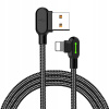 Mcdodo CA-4671 LED uhlový USB-Lightning, 1,2m, černý