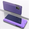 Knižkové púzdro Plated Mirror na Samsung Galaxy A51 –modro filalová