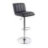 G21 Barová stolička G21 Malea koženková, prešívaná black