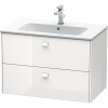 DURAVIT Brioso závesná skrinka pod umývadlo, 2 zásuvky, 820 x 479 x 553 mm, biela vysoký lesk, BR410202222