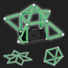 Stavebnica Geomag Glow recycled 42 dielov - svieti v tme