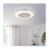 | Eglo 35142 - LED stmievateľný stropný ventilátor LOVISCA 3×LED/12,6 W/230 V, priemer 55 cm, biela + diaľkové ovládanie | 35142