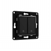 Shelly Europe Ltd. Shelly Wall Switch 2 Black, čierny