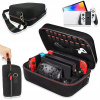 PUZDRO ZOSILNENÉ PRE NINTENDO SWITCH ČIERNY PRENOSNÝ TVRDÝ KUFOR