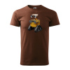 Sablio Tričko s potlačou Wall-E - hnědé 4XL