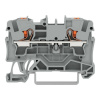 WAGO WAGO TOPJOB® S Radová svorka 4mm² (0,5…6mm²), šedá, 2-vodičová, s tlačidlom, Push-in CAGE CLAMP®