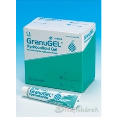 GranuGEL hydrokoloidný sterilný gél 15gx10ks