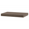 Polička nástenná 40 cm, MDF, 3D dekor dub sonoma dark, baleno v ochranej fólii - P-023 SO