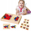 Viga drevená mozaika puzzle bloky puzzle (Viga drevená mozaika puzzle bloky puzzle)