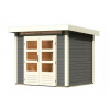 drevený domček KARIBU KANDERN 2 (9226) terragrau LG3533