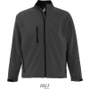 SOL'S | Relax, Pánska 3-vrst. softshell. bunda, sivá ch., M