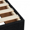 vidaXL Boxspring posteľ s matracom čierny 120x200 cm látka - Čierna - 205193-138837
