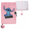 Denník A5 Paso Lilo a Stitch ružový