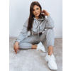 Dámska tepláková súprava SERINE svetlo sivá Dstreet AY0642 Farba: Šedá - svetlo, Veľkosť: XL