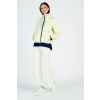 NOHAVICE LA MARTINA WOMAN WIDE LEG PANTS STRETCH C OFF WHITE
