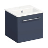Kúpeľňová skrinka s umývadlom Intedoor TRENTA 40 cm modrá marino matná TRE MINI 40 1Z S A9166
