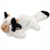 Plyšová hračka pre psa Dog Fantasy Hračka z recyklovaného materiálu, pískacia, s vreckom na maškrty, krava, 50 cm