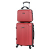 Madisson 44202 Súprava malého kabínového kufra a cestovnej taštičky 40 L + 10 L červená