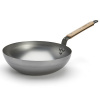 WOK pánev de Buyer, 5717.28 WOK, MINERAL B BOIS, 28 cm, dřevěná rukojeť, zaoblená