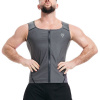 RDX Zippered Men Sweat Vest GREY - 3XL