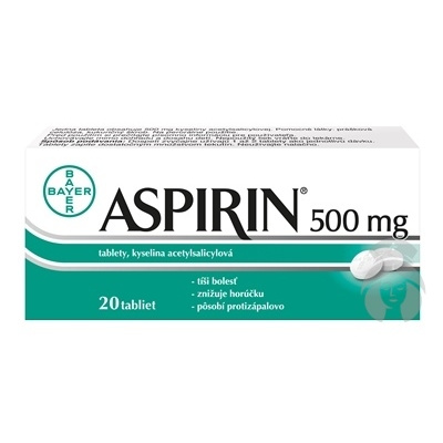 ASPIRIN 500mg 20 tabliet