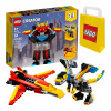 Tvorca Lego Super Robot 31124 (Lego 3 v 1 - Great Robot, Plane alebo Dragon (31124))