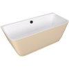 Polysan Volně stojící vana Skylla 169x75 cm litý mramor levá i pravá bílá/béžová 72430.82