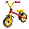 Detský balančný bicykel s brzdou Baby Mix Traveller čierny Červená