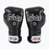 Štýlové boxerské rukavice Fairtex Angular Sparring - s uzamknutým palcom čierne (16 oz)