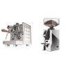 Rocket Espresso Appartamento, white, walnut + Eureka Mignon Specialita Compatto, CR chrome