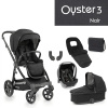 Oyster-BabyStyle OYSTER 3 - Babystyle kombinovaný kočík 6v1 Varianta: NOIR (BLACK rám)
