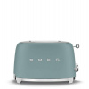 Smeg TSF01EGMEU toustovač / topinkovač, 2 toasty, 6 úrovní opékání, zásuvka na drobky, styl. 50. let, smaragdově zelená (TSF01EGMEU)