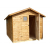Záhradný drevený domček 2,7x3,9m, (19mm) s oknami, SEVILLA (Záhradný drevený domček SEVILLA (19mm) s oknami, rozmer 2,7 x 3,9m, v.2,2m)