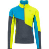KARPOS KARPOS FEDERA HALF-ZIP flíska čierna/modrá/žltá , Veľkosť L